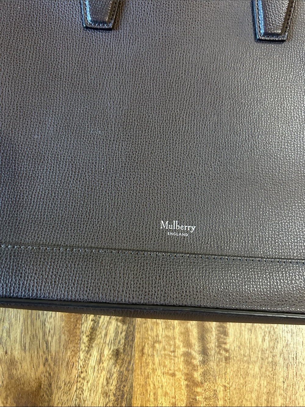 MULBERRy Classic Grain Calfskin Belgrave Single Document Holder Dark Brown - Picture 5 of 9